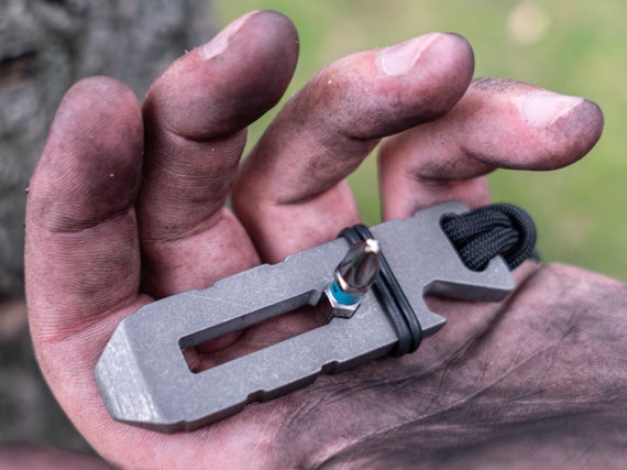 Titanium prybar keychain titanium multitool bottle opener | Etsy