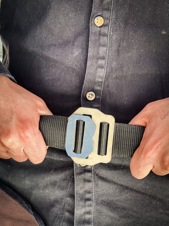 Titanium Belt Buckle, Release Tri Bar Adjuster, 25mm 40mm Titanium Belt Buckle, Release Tri Bar Adjuster, 25mm 40mm