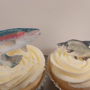 Fishing Cupcake Toppers Fondant -  UK