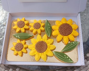 Sunflower all butter shortbread letterbox friendly biscuit box