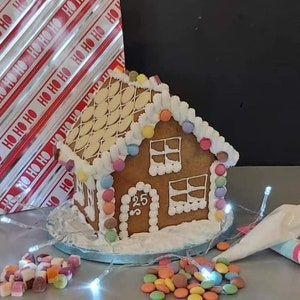 Gingerbread House Kit .All butter gingerbread,icing,decorations