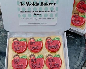Teacher thank you letterbox friendly box of butter shortbread biscuits