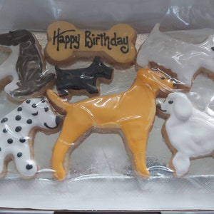 Dog Lovers letterbox style hand iced butter shortbread biscuits