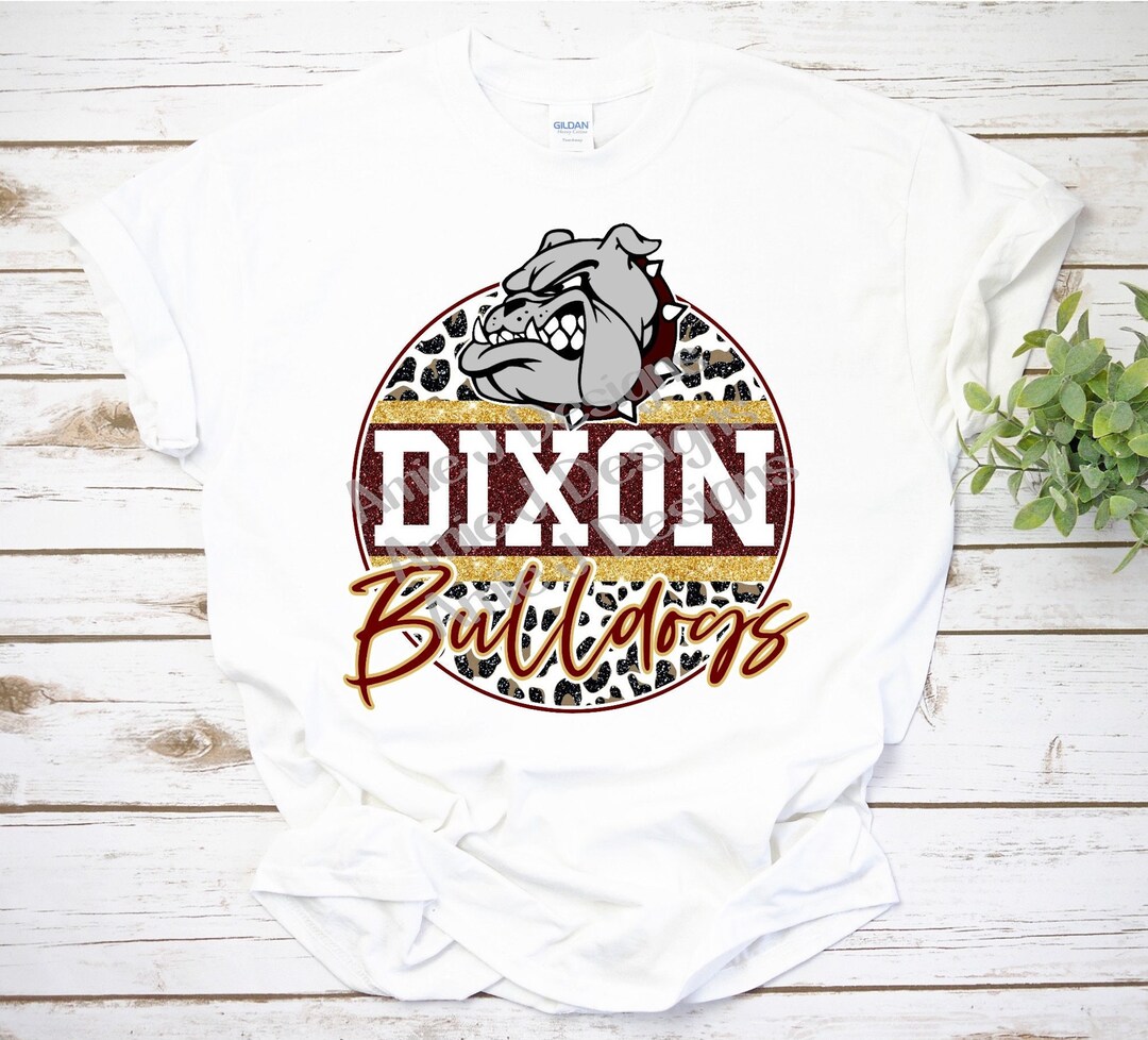 Dixon Bulldogs Mascot Version Glitter Texas PNG Sublimation Etsy