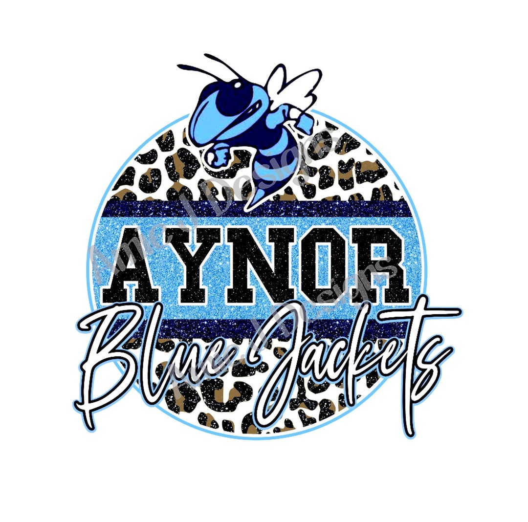 Aynor Blue Jackets Mascot Version Glitter Texas PNG Etsy