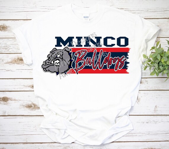 Minco Bulldogs Jagged Mascot Oklahoma PNG Sublimation Design Etsy