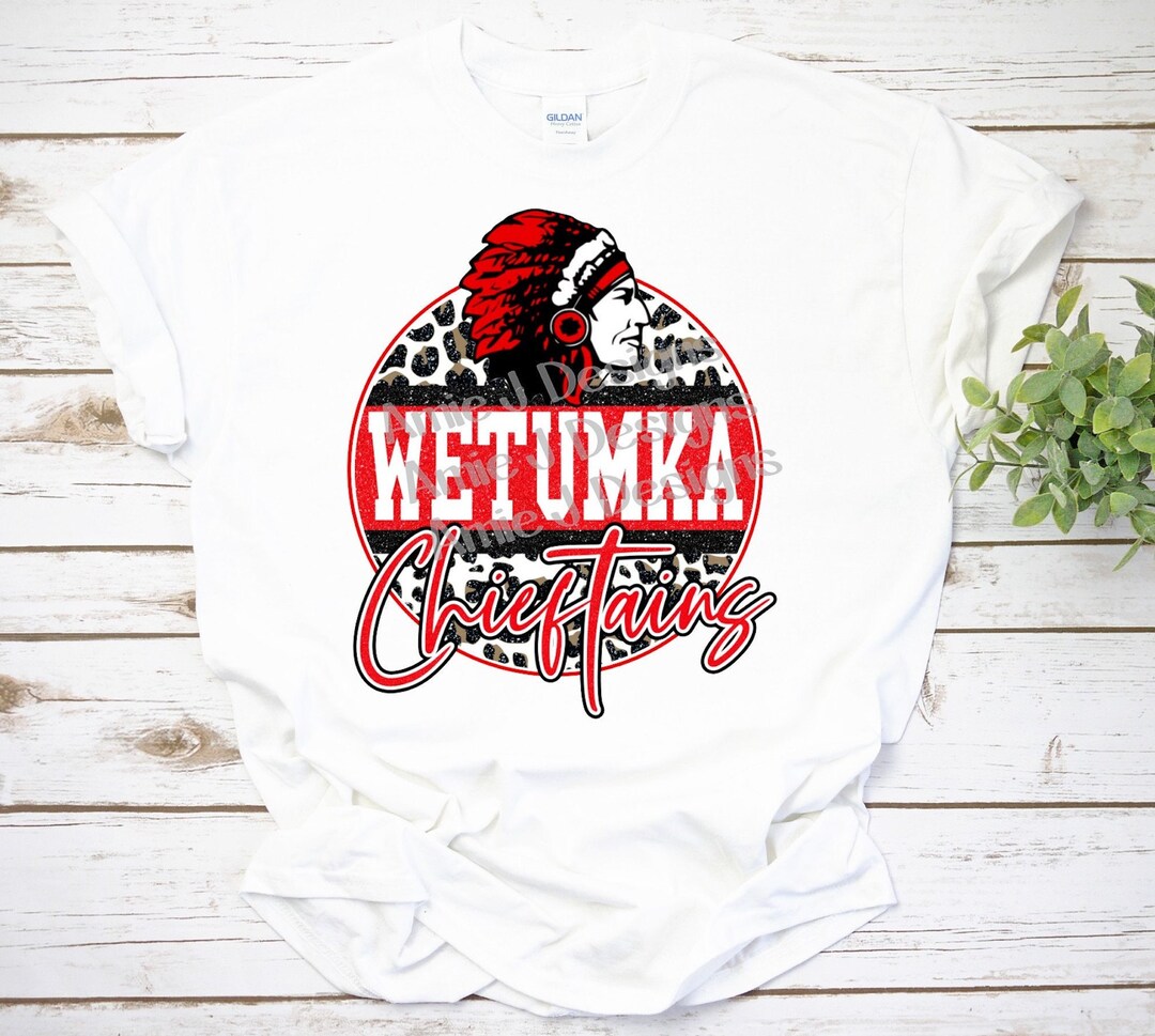 Wetumka Chieftains Mascot Version Glitter Oklahoma PNG Etsy