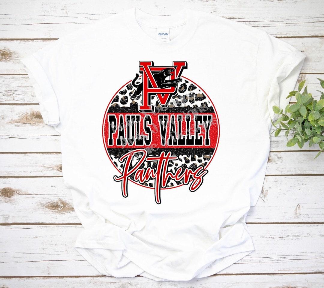 Pauls Valley Panthers Mascot Version Glitter Oklahoma PNG Etsy