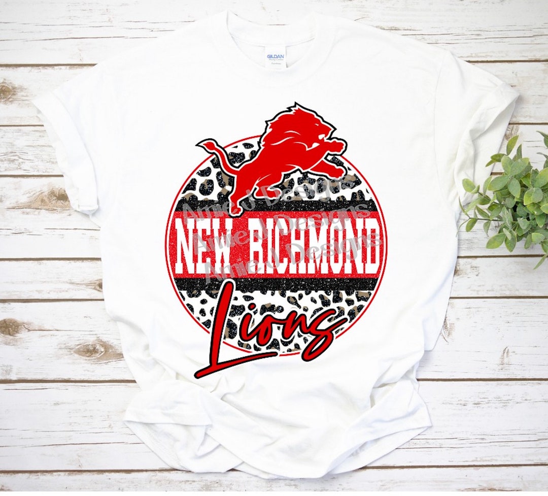 New Richmond Lions Mascot Version Glitter PNG Sublimation Etsy