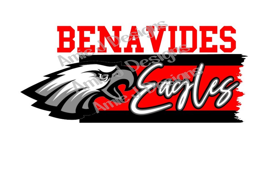 Benavides Eagles Jagged Mascot Texas PNG Sublimation Design Etsy