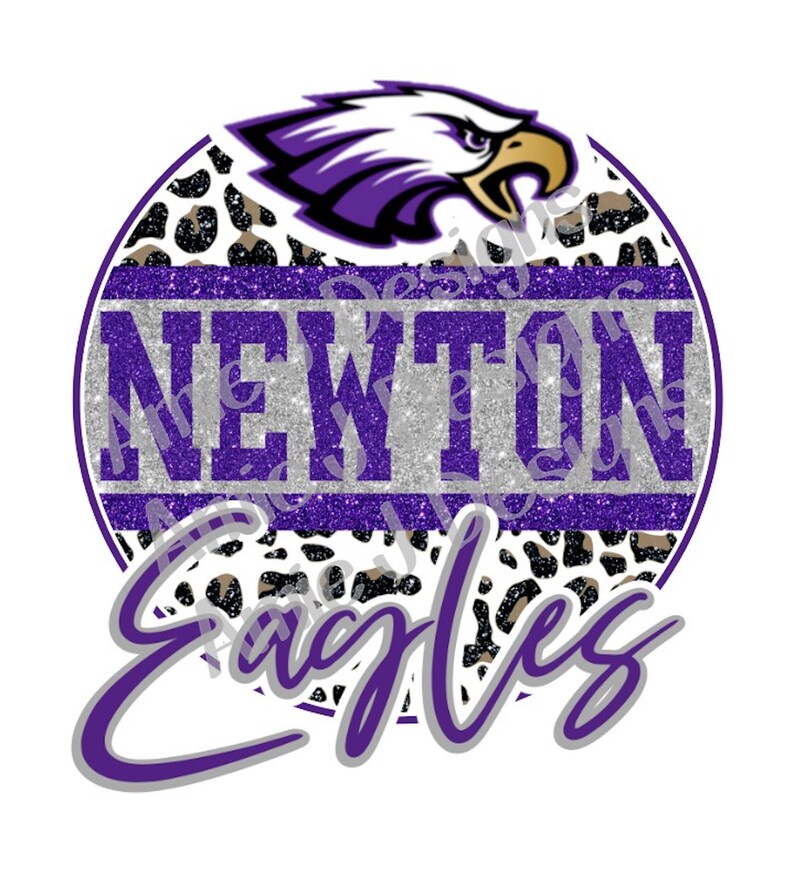 Newton Eagles Mascot Version Glitter Texas PNG Sublimation Etsy