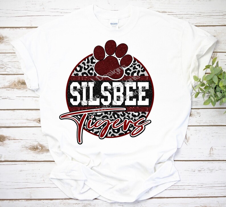 Silsbee Tigers Mascot Version Glitter Texas PNG Sublimation Etsy