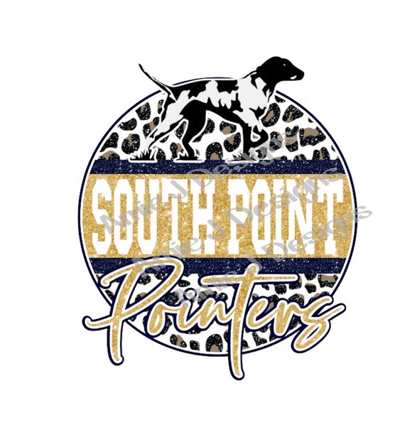 South Point Pointers Mascot Glitter Circle Ohio PNG Etsy