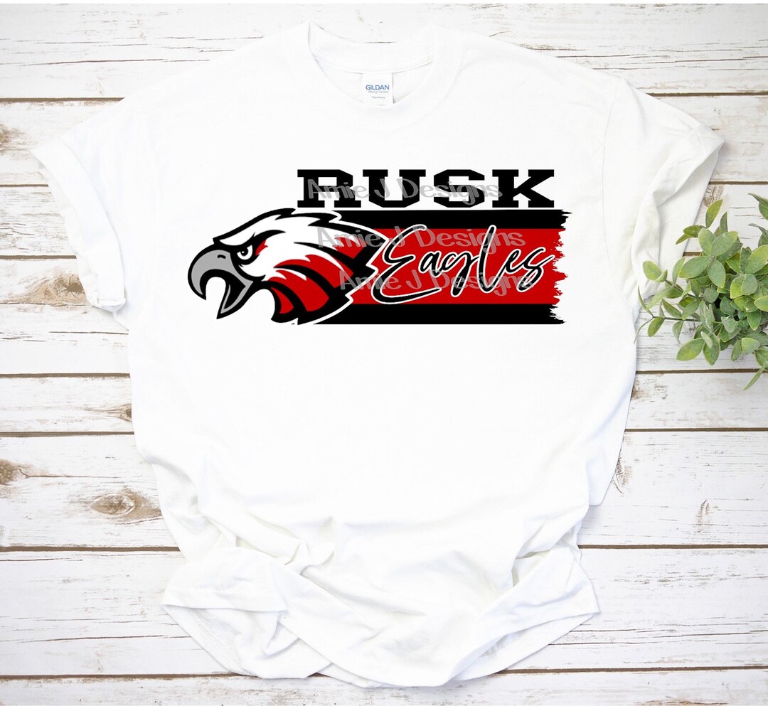 Rusk Eagles Jagged Mascot Texas PNG Sublimation Design Digital Etsy