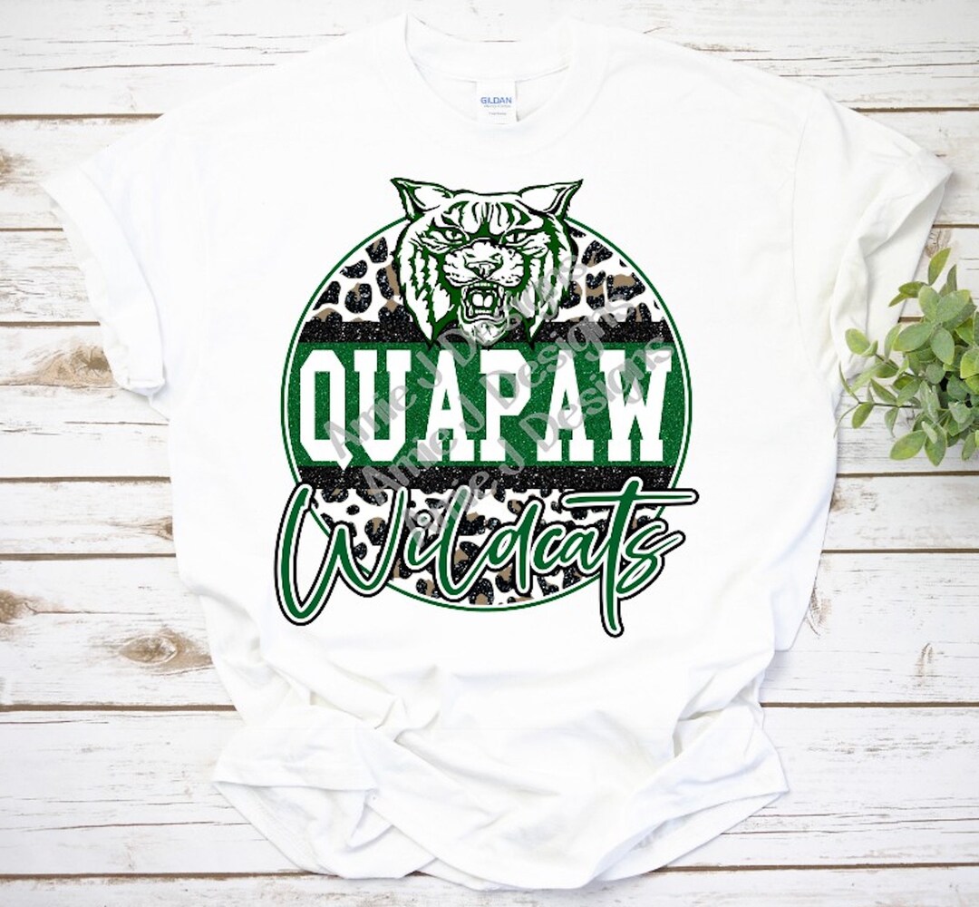 Quapaw Wildcats Mascot Glitter Circle Oklahoma PNG Sublimation Etsy
