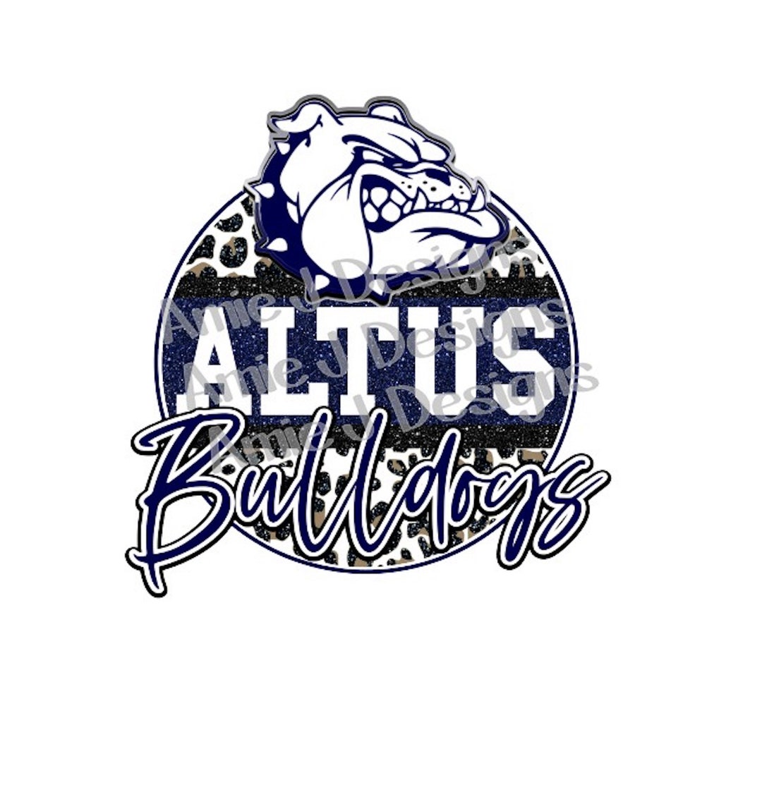 Altus Bulldogs Mascot Version Glitter Circle Oklahoma hq nude photo