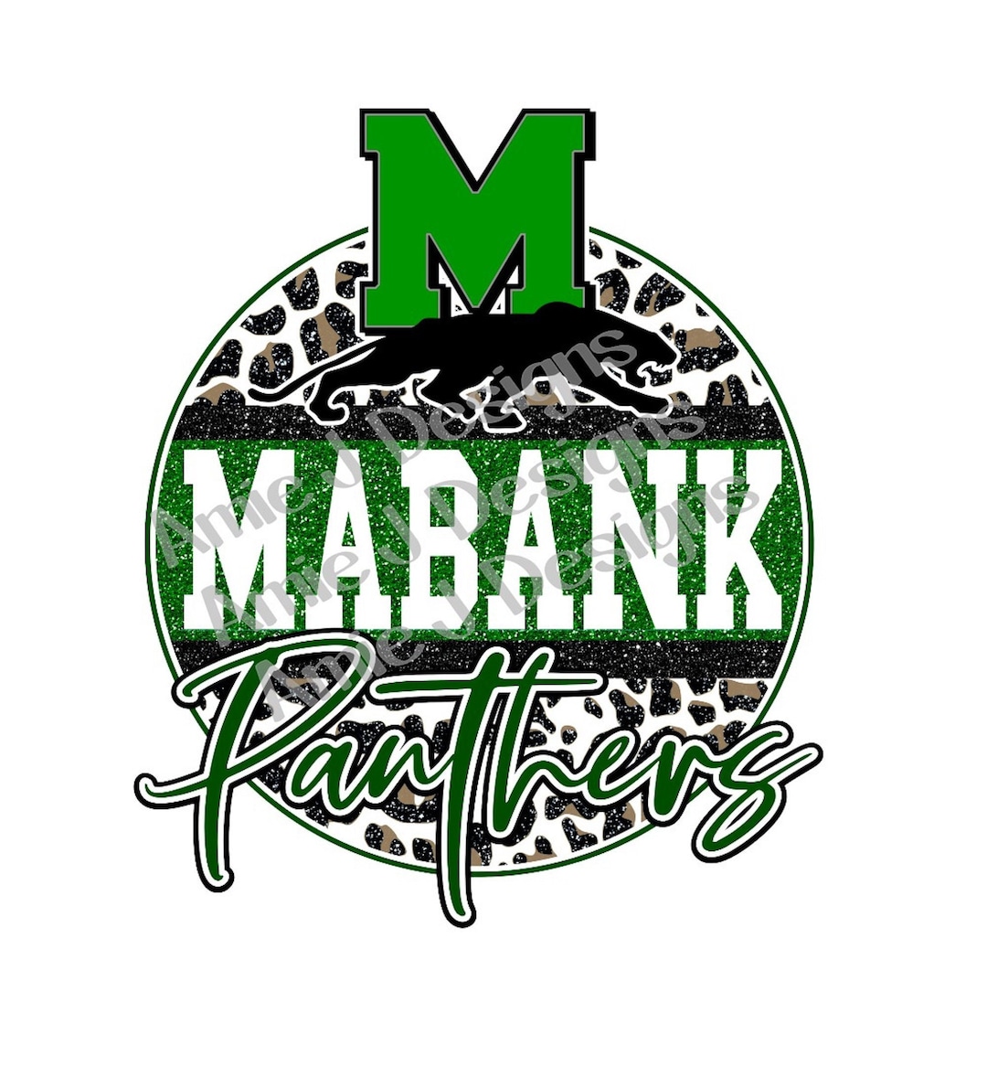Mabank Panthers Texas Mascot Version Glitter Texas PNG Etsy