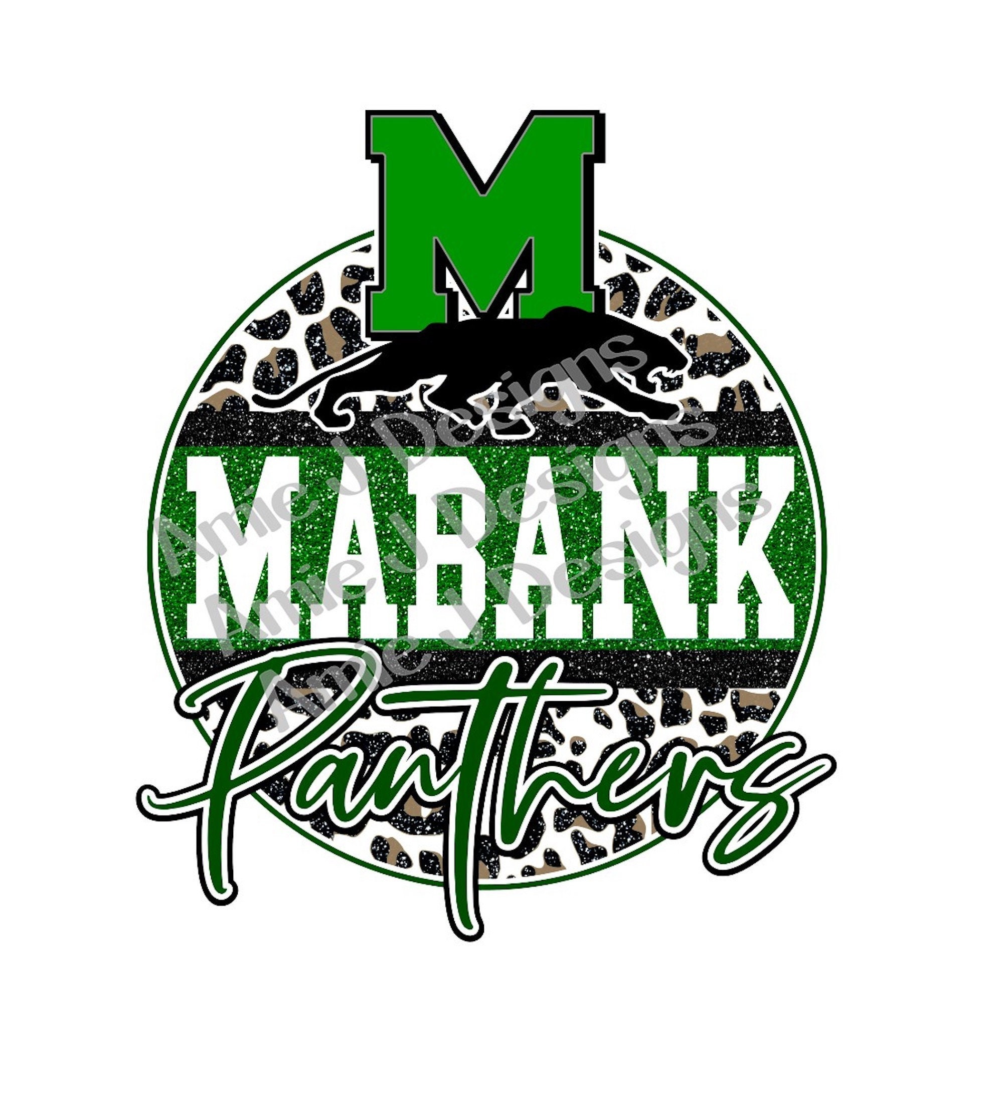 Mabank Panthers Texas Mascot Version Glitter Texas