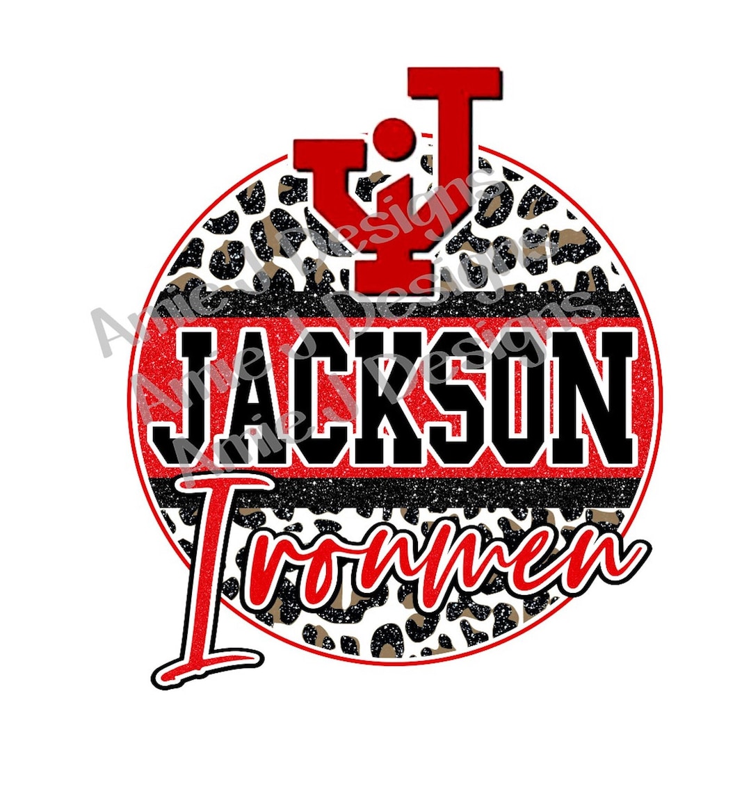 Jackson Ironmen Mascot Glitter Circle Ohio PNG Sublimation Etsy