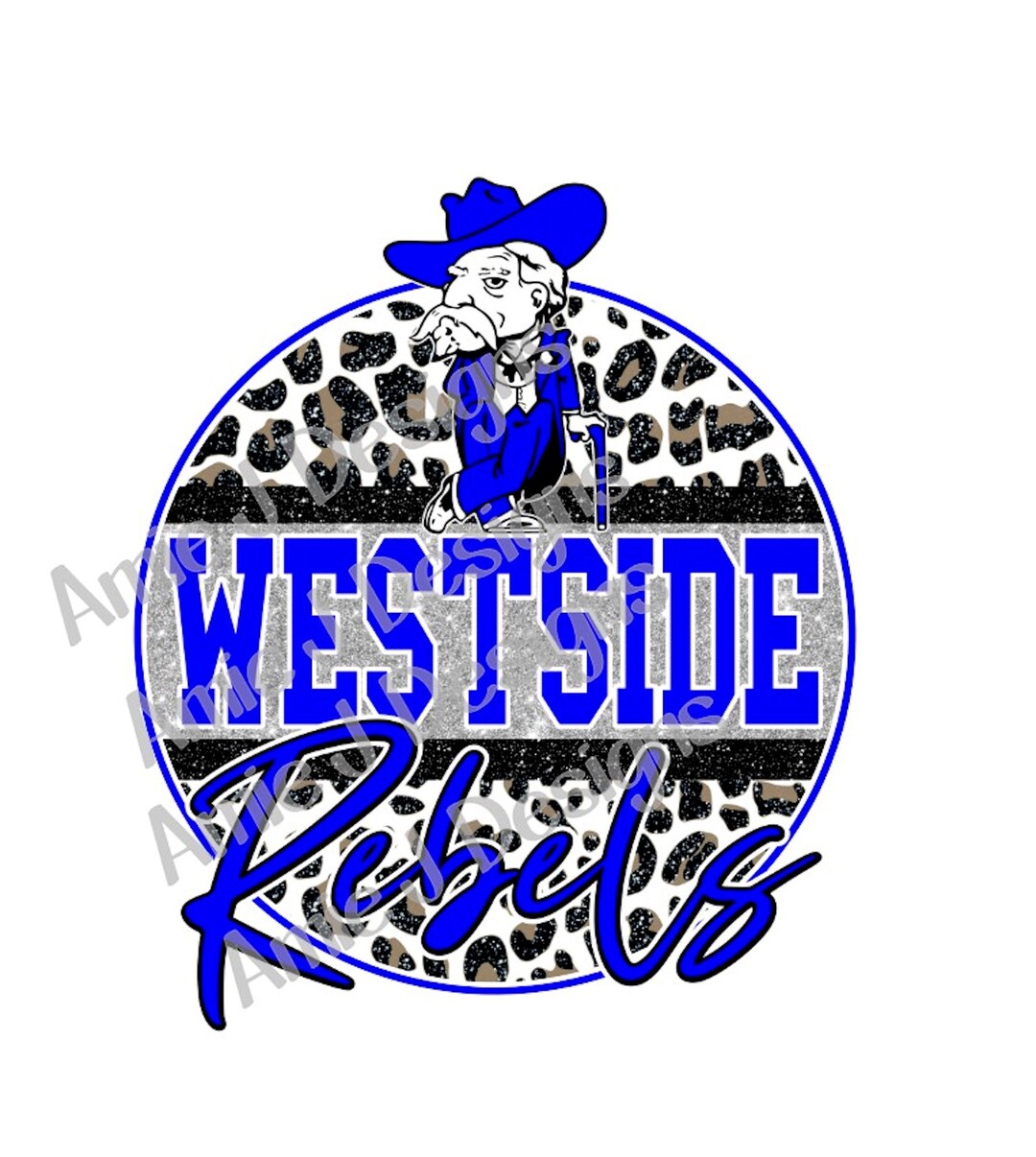 Westside Rebels Mascot Version Glitter Arkansas PNG Etsy