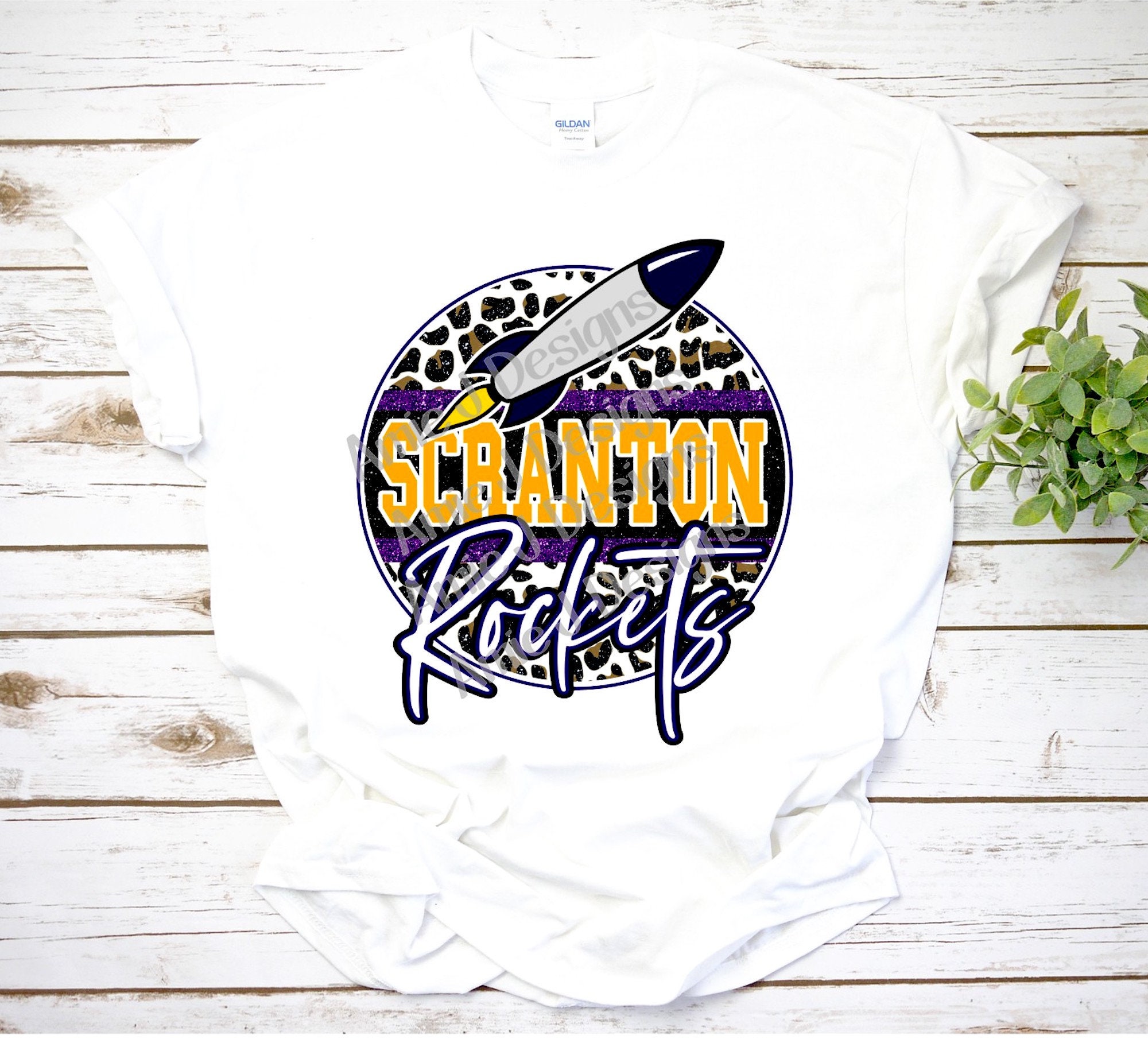 Scranton Rockets Mascot Version Glitter Arkansas PNG Etsy
