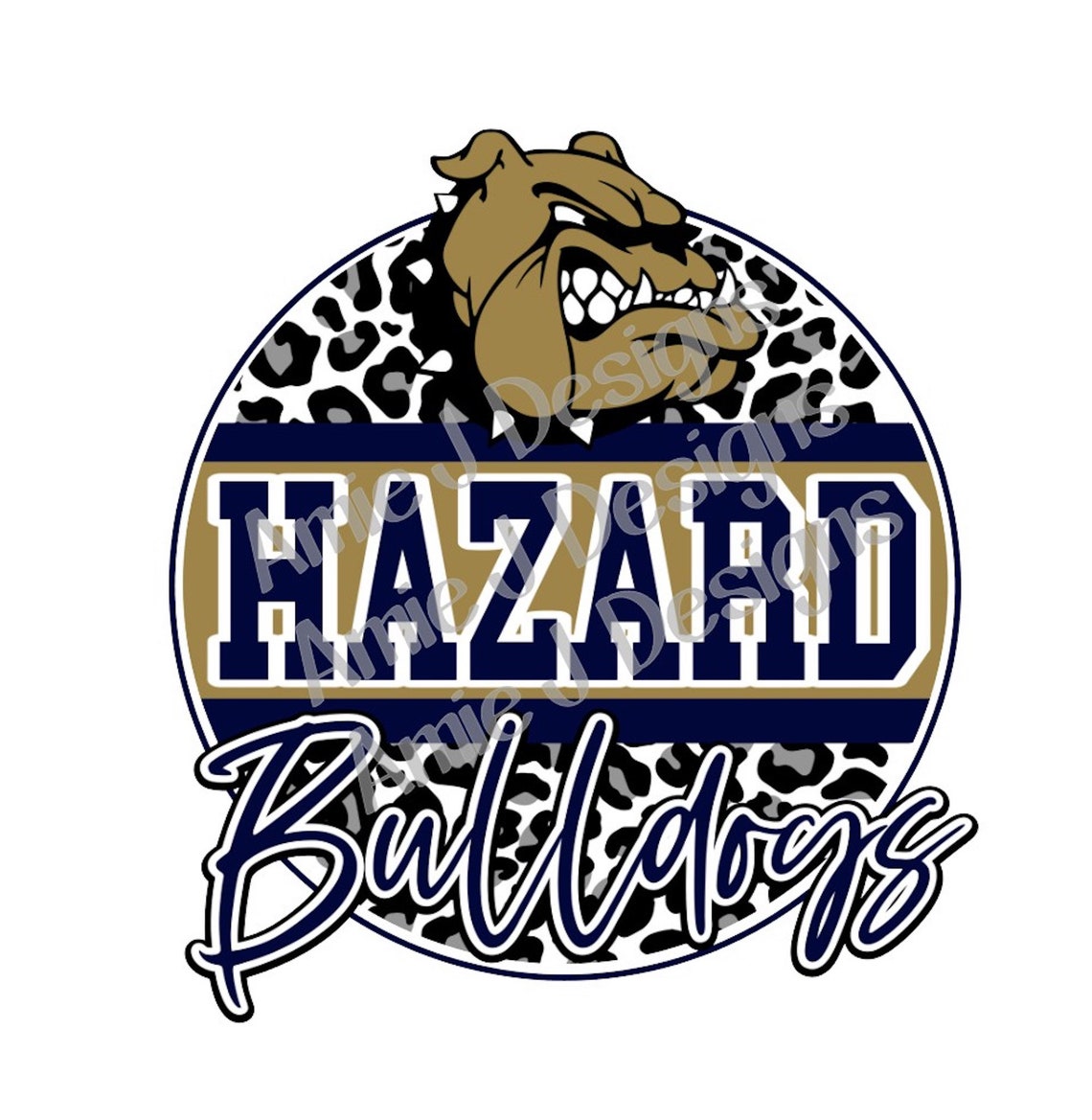 Hazard Bulldogs Mascot No Glitter Version Kentucky PNG Etsy