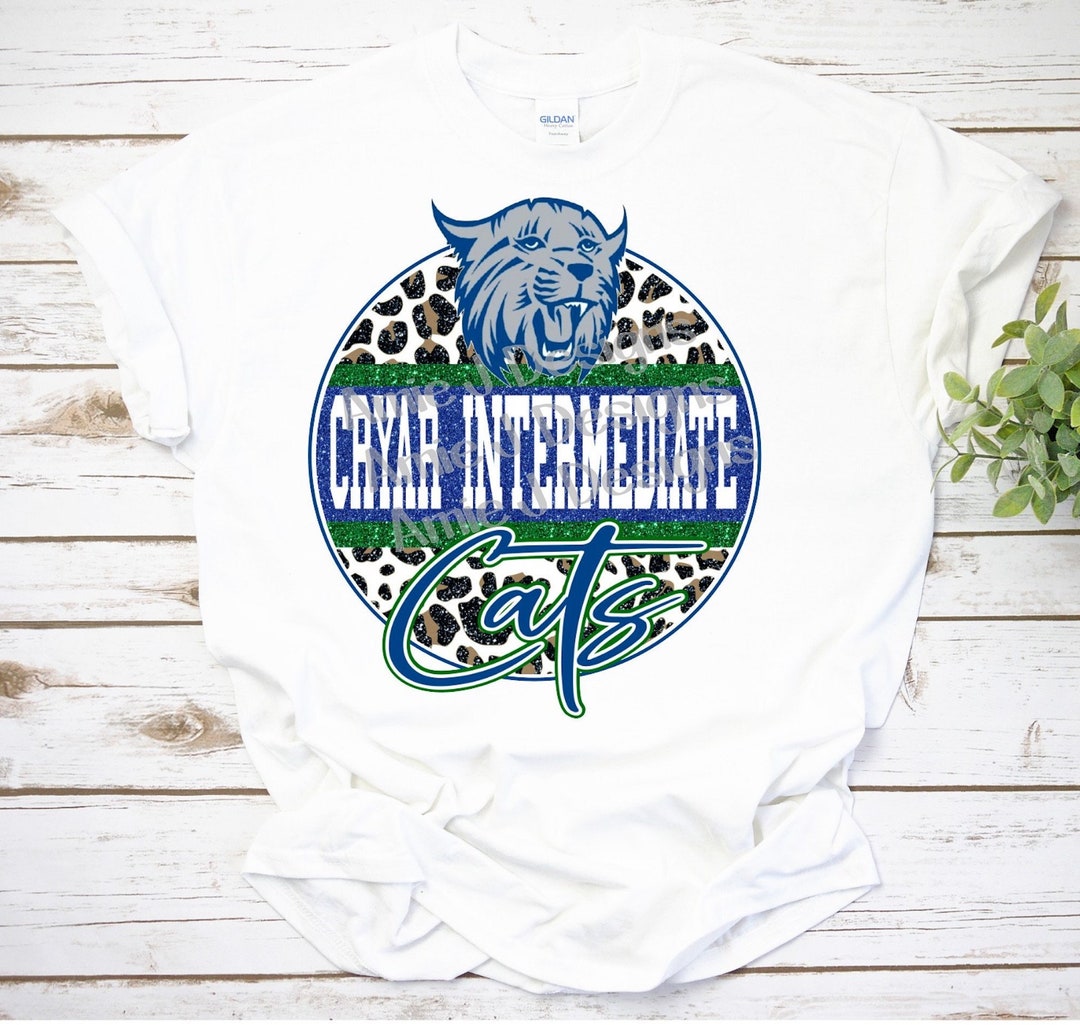 Cryar Intermediate Cats Mascot Version Glitter Texas PNG Etsy