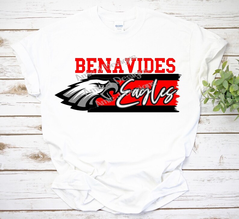 Benavides Eagles Jagged Mascot Texas PNG Sublimation Design Etsy
