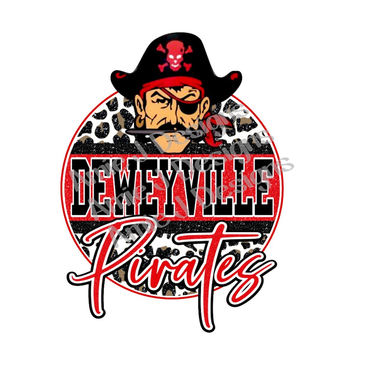 Deweyville Pirates Mascot Glitter Circle Texas PNG Sublimation - Etsy