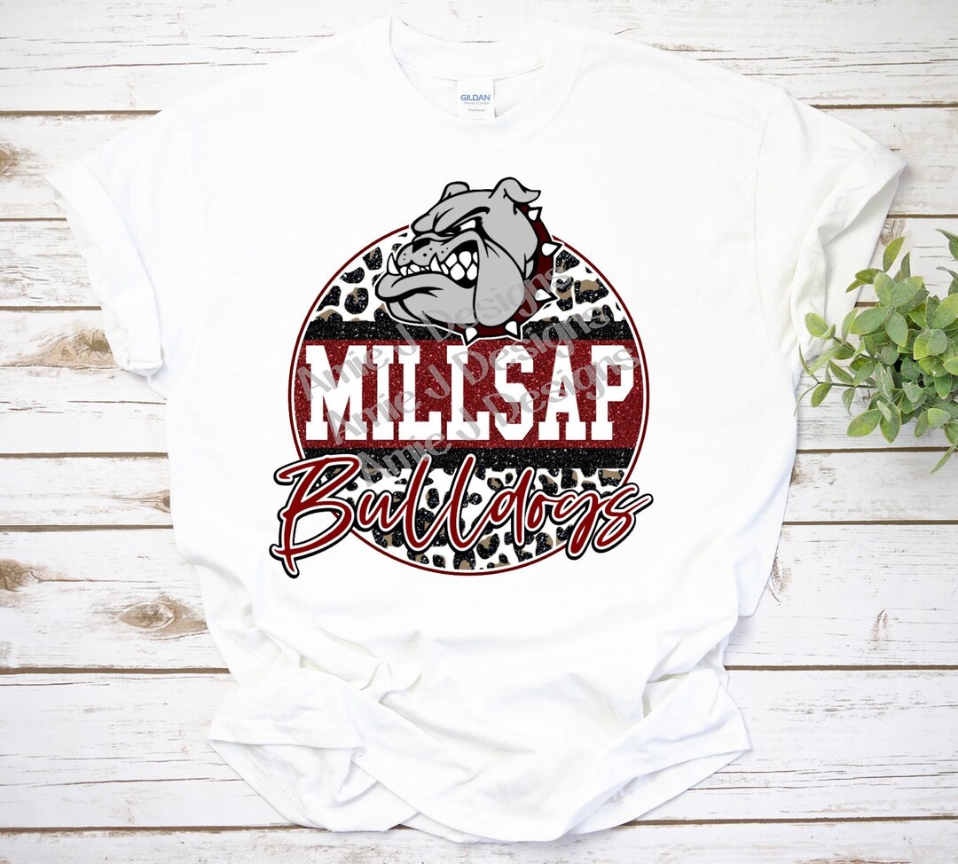 Millsap Bulldogs Mascot Version Glitter Texas PNG Sublimation Etsy