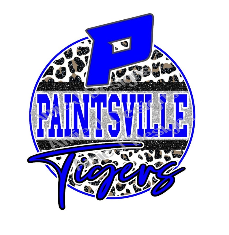 Paintsville Tigers Mascot Version Glitter Circle Kentucky PNG Etsy