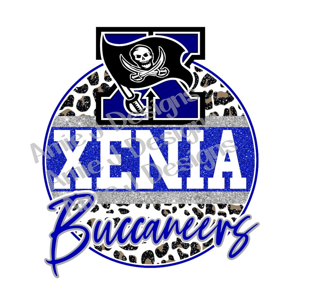 Xenia Buccaneer Ohio Mascot Version Glitter Ohio PNG Etsy