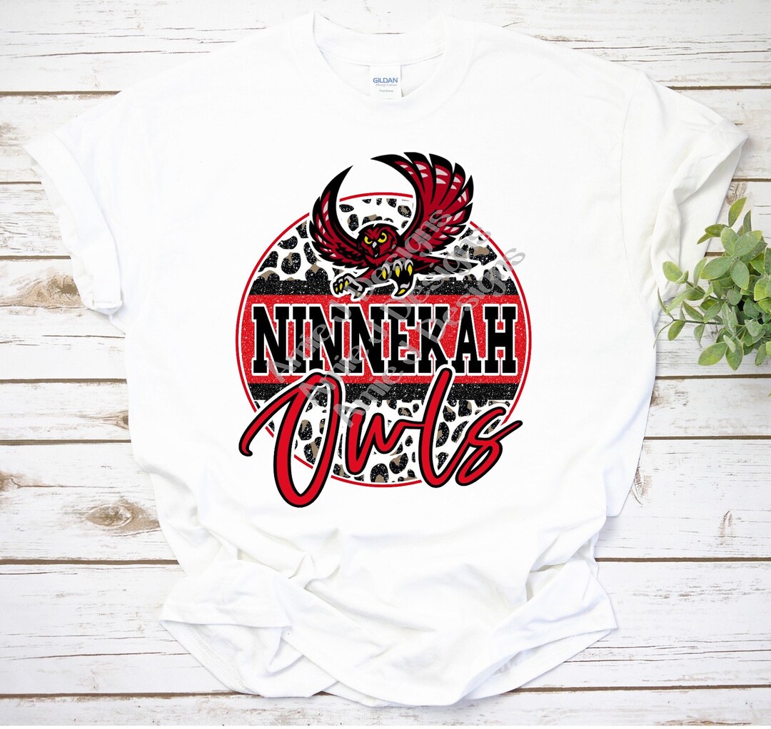 Ninnekah Owls Mascot Version Glitter Oklahoma PNG Sublimation Etsy