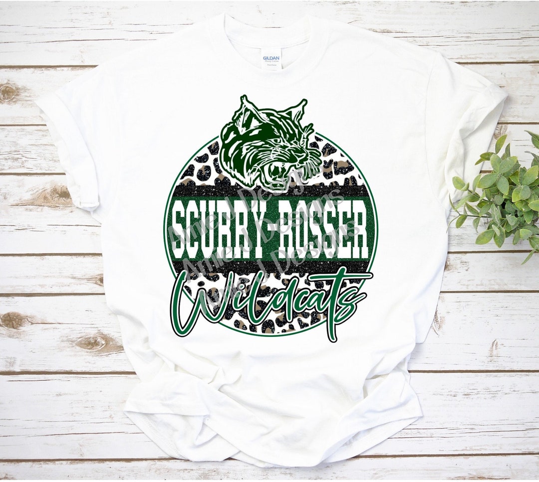Scurryrosser Wildcats Mascot Glitter Circle Texas PNG Etsy