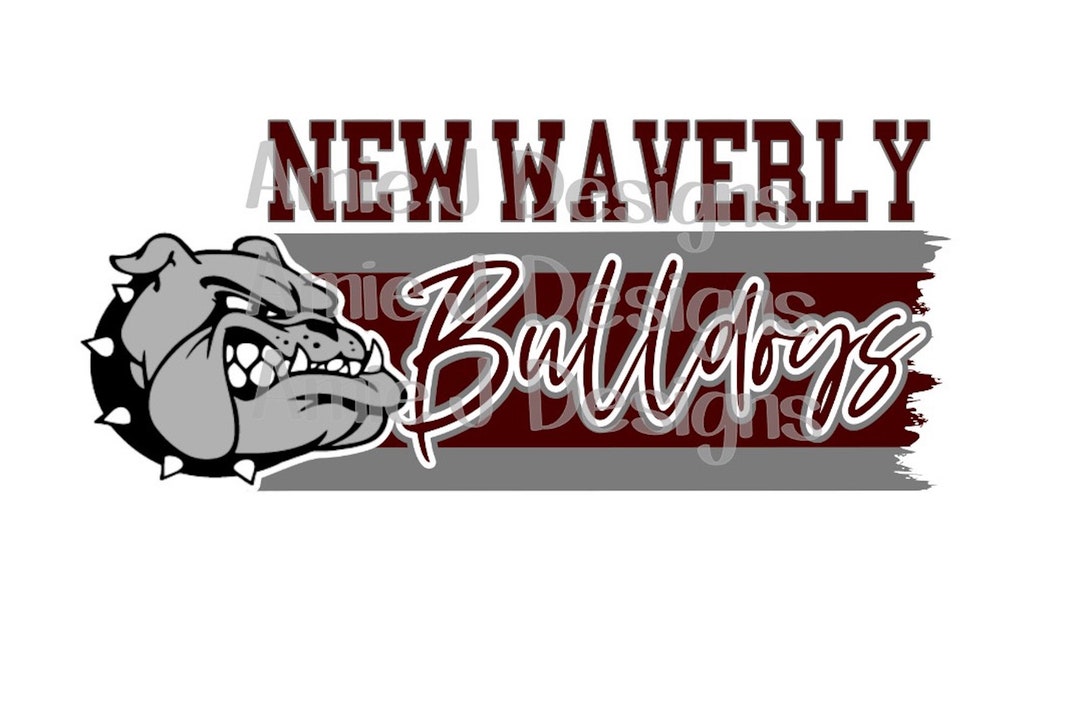 New Waverly Bulldogs Jagged Mascot Texas PNG Sublimation Etsy