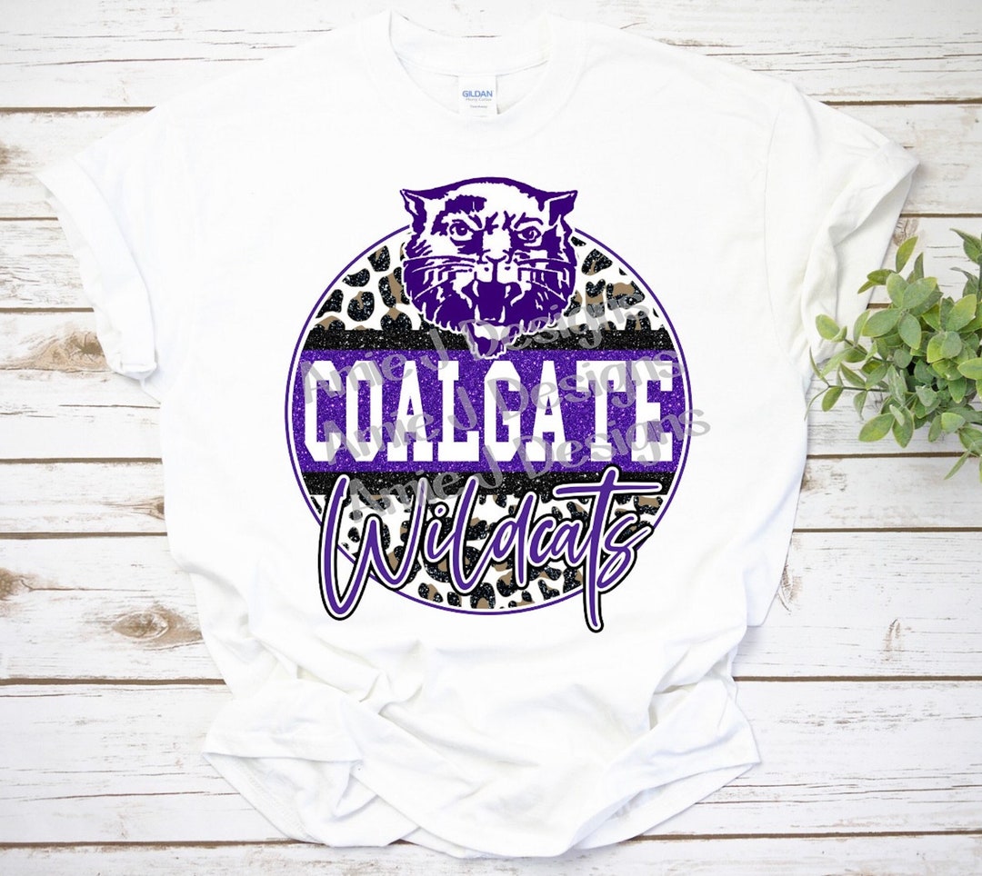 Coalgate Wildcats Mascot Version Glitter Oklahoma PNG Etsy