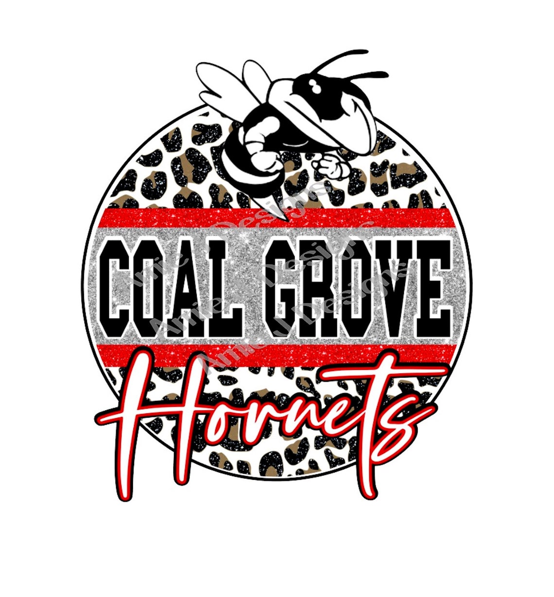 Coal Grove Mascot Glitter Circle Ohio PNG Sublimation Etsy