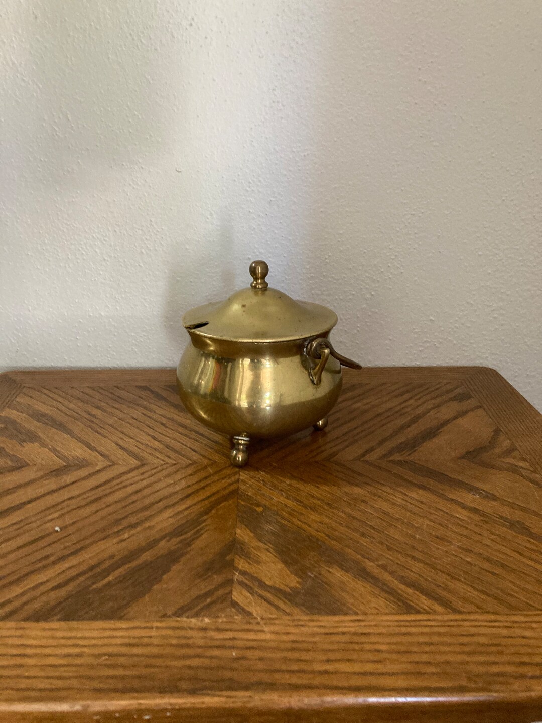 Vintage Fire Starter Fire Starter Pot Brass Cauldron Etsy