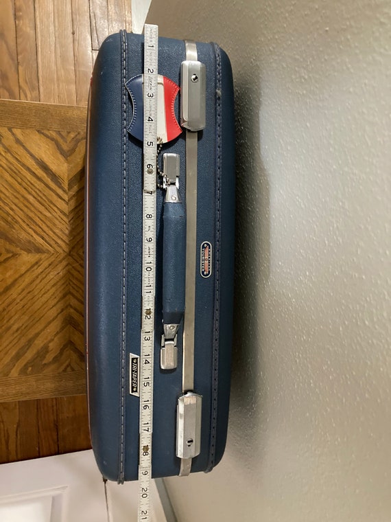 vintage blue suitcase, American Tourister luggage… - image 5