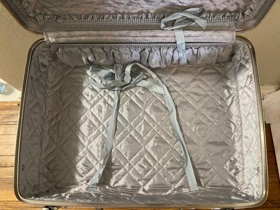 vintage blue suitcase, American Tourister luggage… - image 9