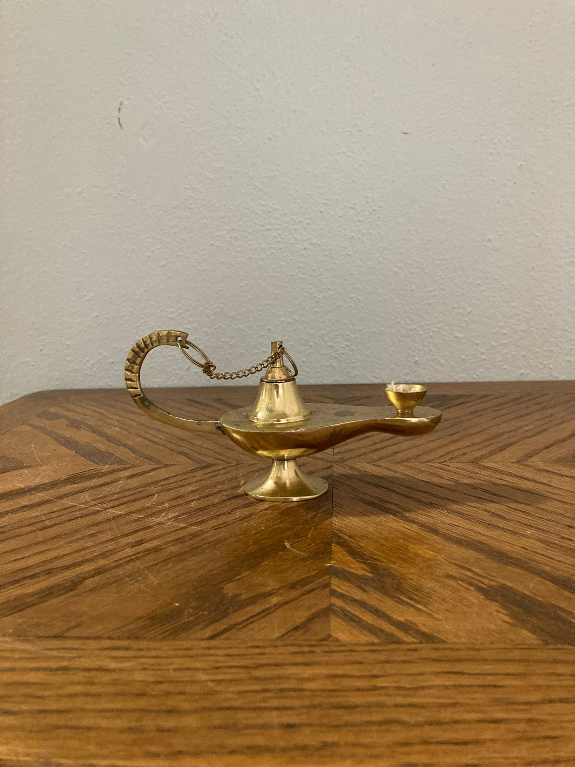 Vintage Brass Genie Lamp Brass Genie Oil Lamp Vintage Brass Etsy