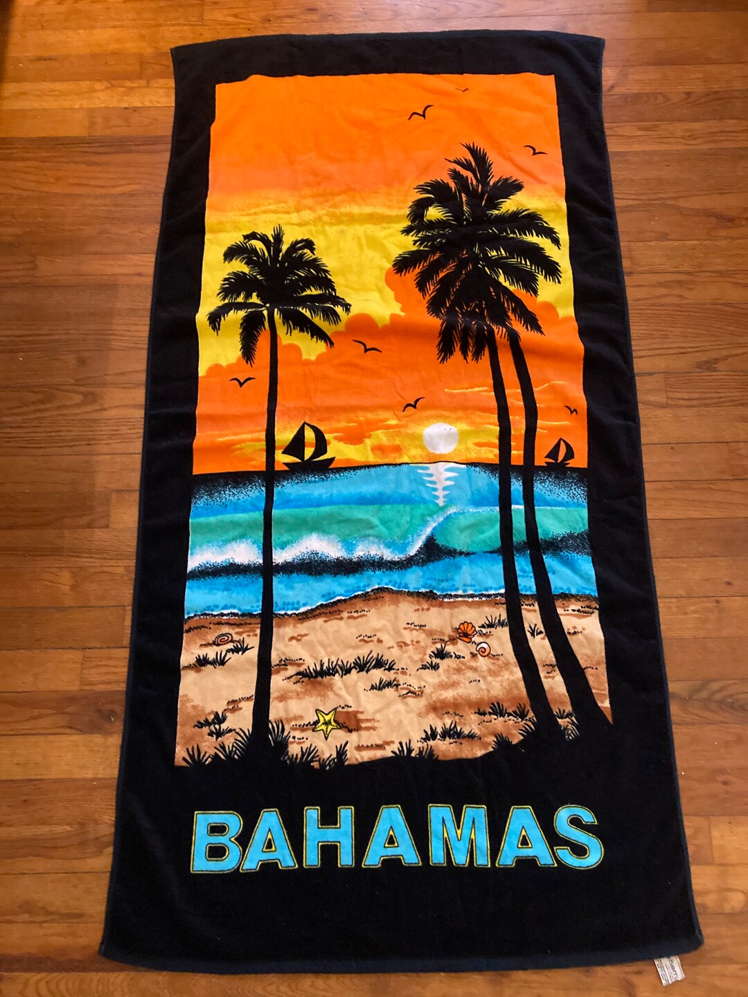 Beach Towel Sunset Palm main image 0