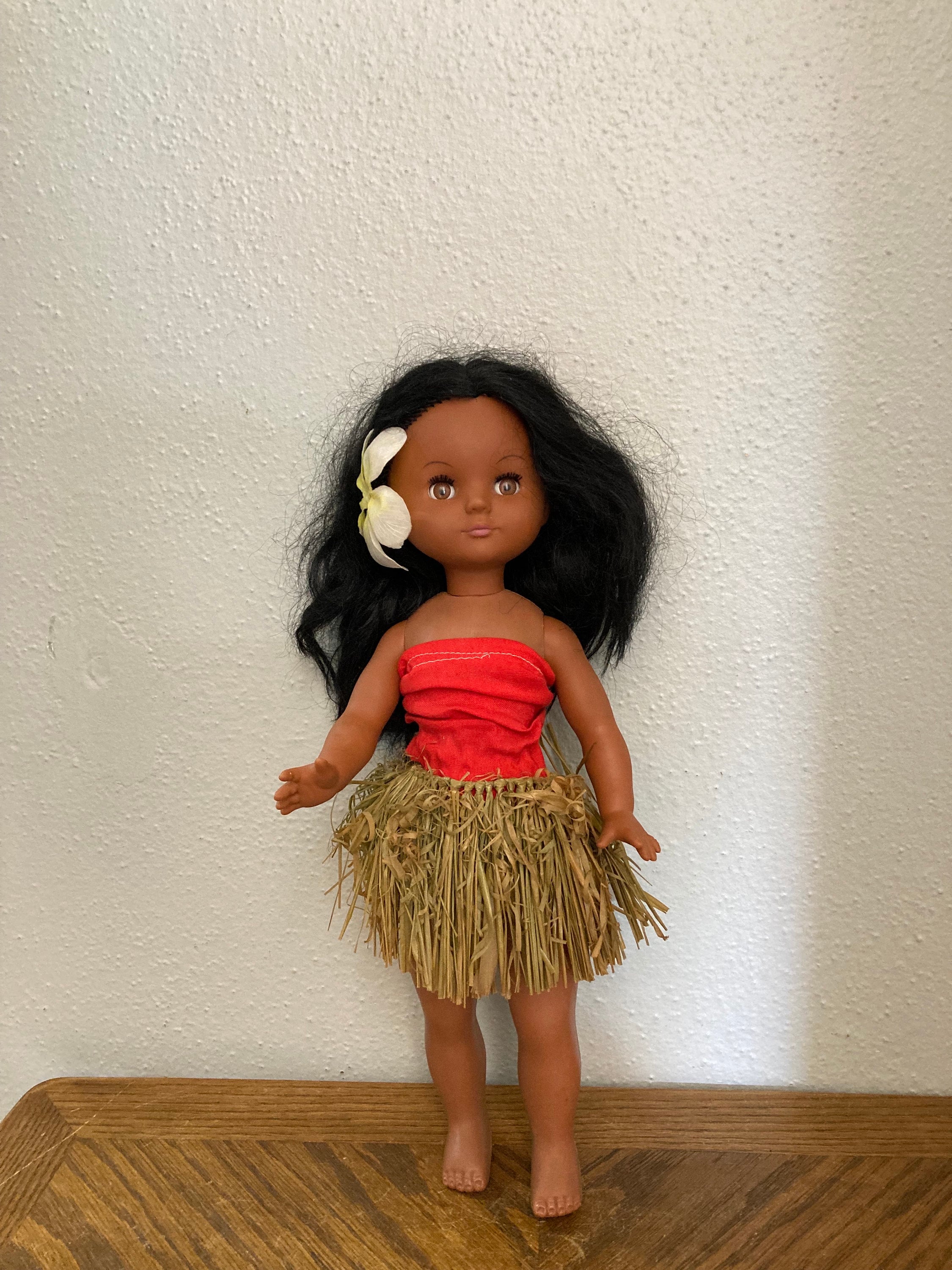 Vintage Hula Girl Doll: 14-inch Hawaiian Souvenir - Etsy