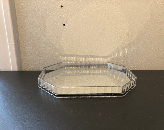 Vintage Mirror Vanity Tray Mirrored Tray Jewelry Tray Etsy