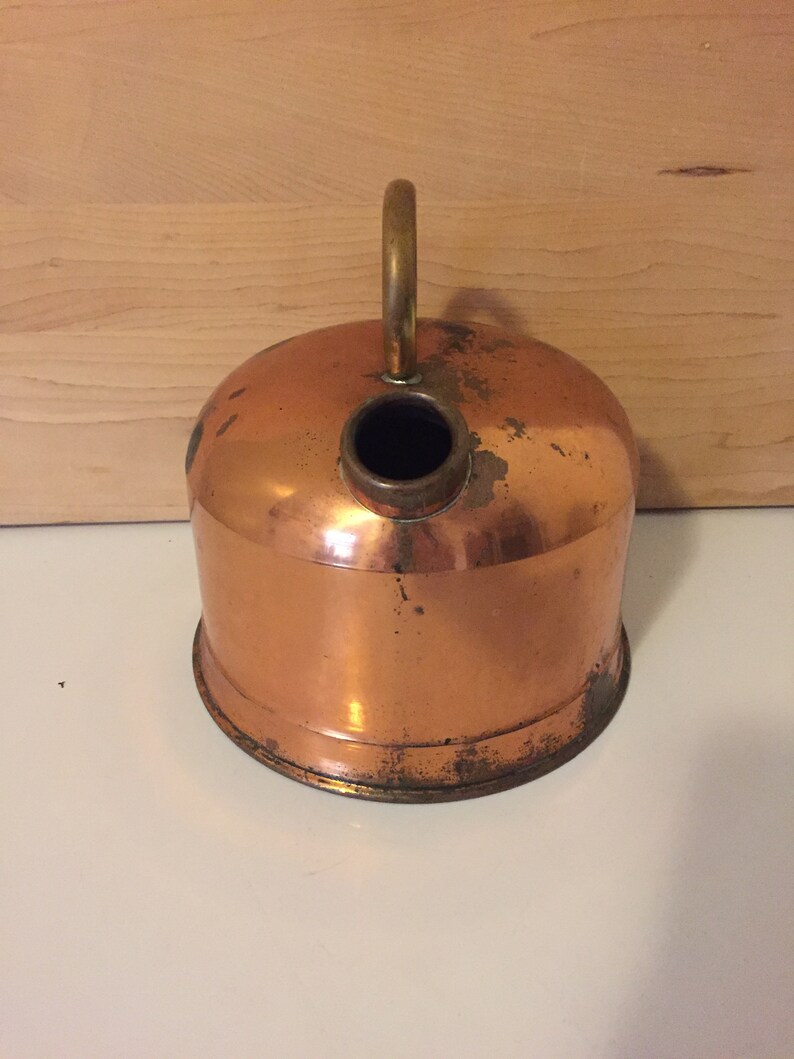 rustic copper teapot Vintage copper and brass teapot copper kitchen, coffee pot copper coffee kettle farmhouse kettle