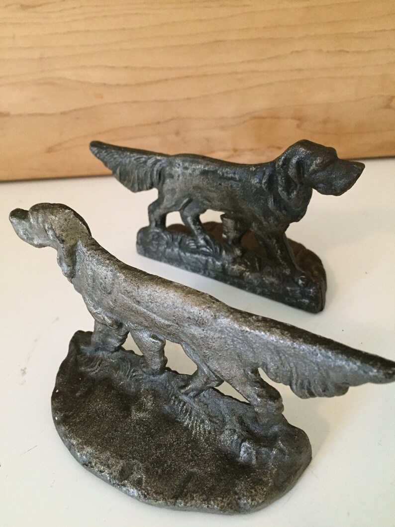 Vintage Dog Bookends Setter Bookends Irish Setter Vintage Etsy