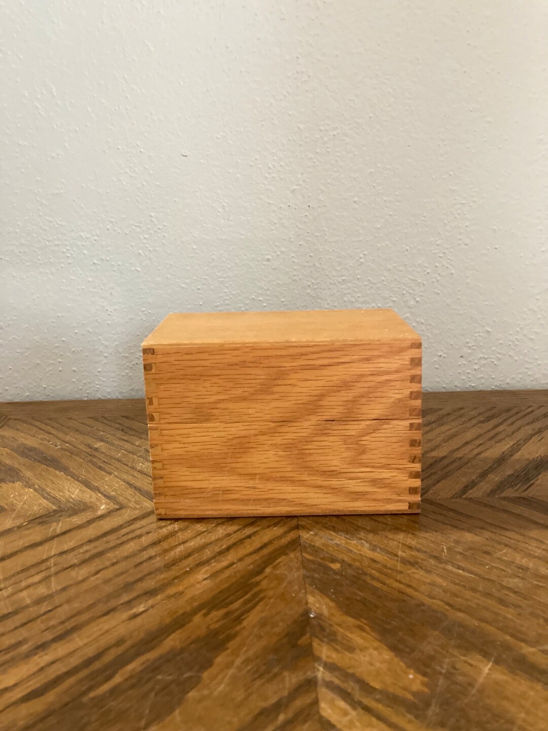 Wooden File Box Recipe Box Vintage Recipe Box 3 X 5 Index Etsy Canada