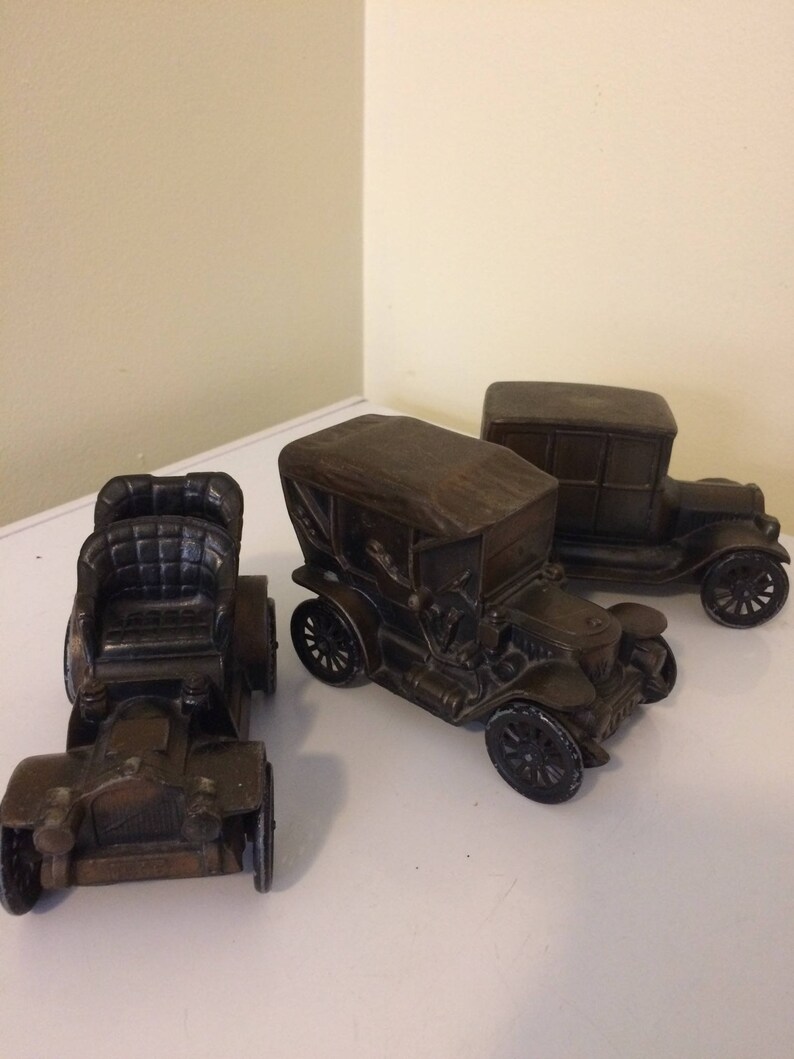 vintage metal car banks