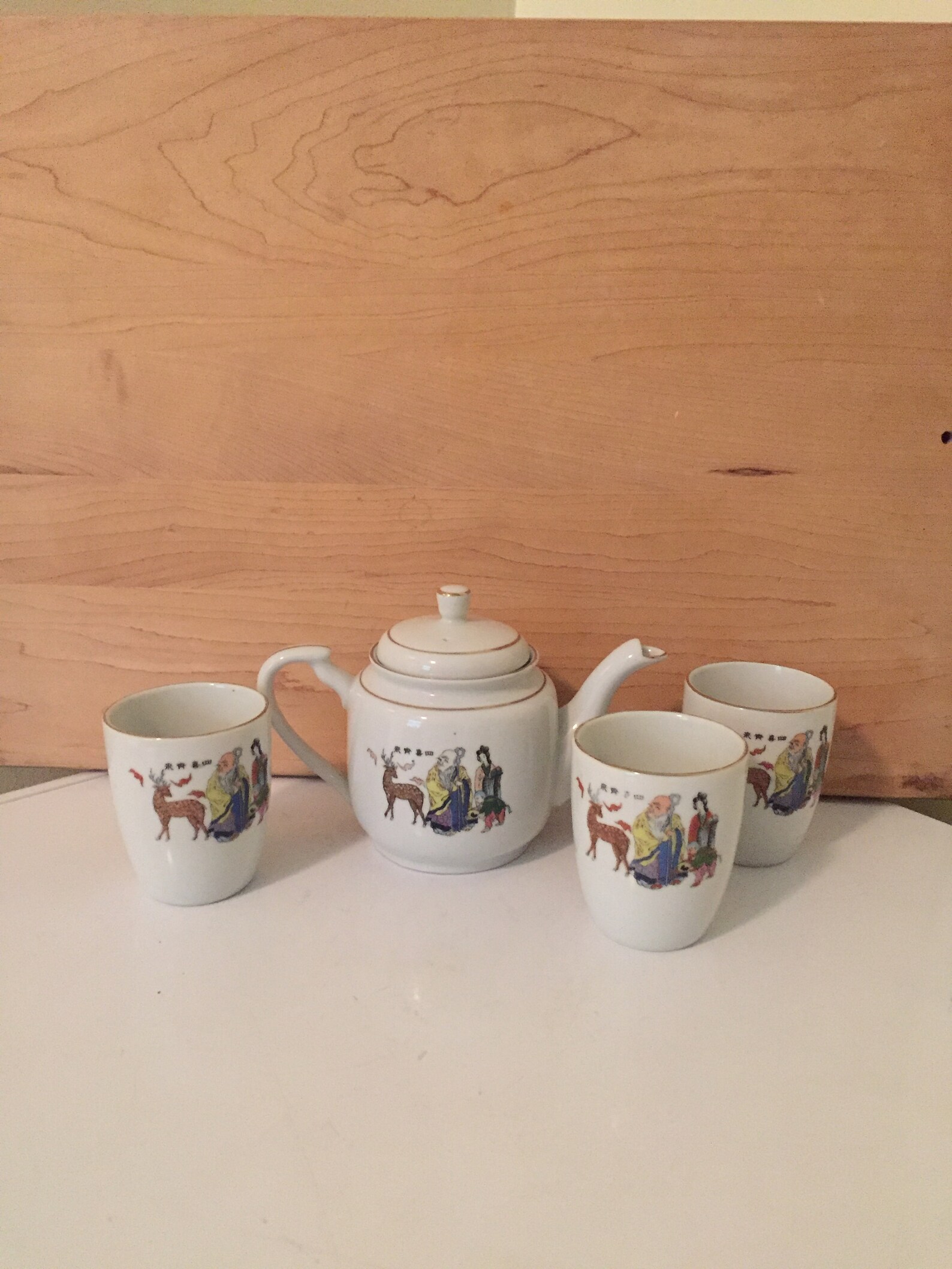 Asian Teapot Tea Cups Made in Taiwan Small Asian Teapot Etsy