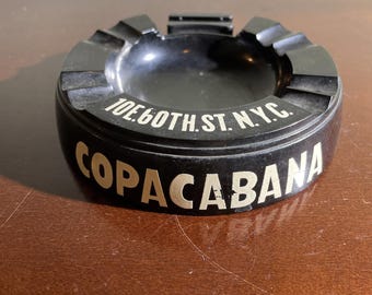 Copacabana NYC Ashtray Bakelite 1950s Nightclub 10 E 60th St Vintage Mid Century